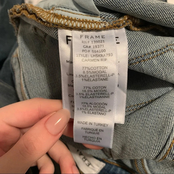 FRAME WOMEN’S LE HIGH SKINNY RAW EDGE JEAN SIZE 27 - Picture 9 of 14